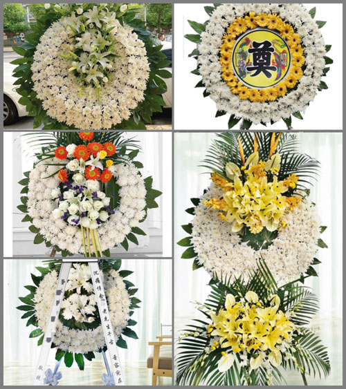 广东广州市白云区同和街道花圈速递